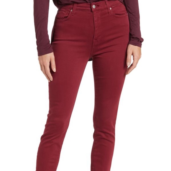 7 For All Mankind High Waist Ankle Skinny Jeans - Picture 1 of 11